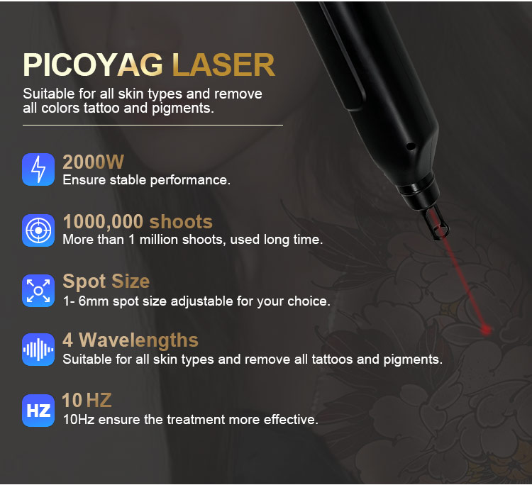 laser tattoo removal machine detail