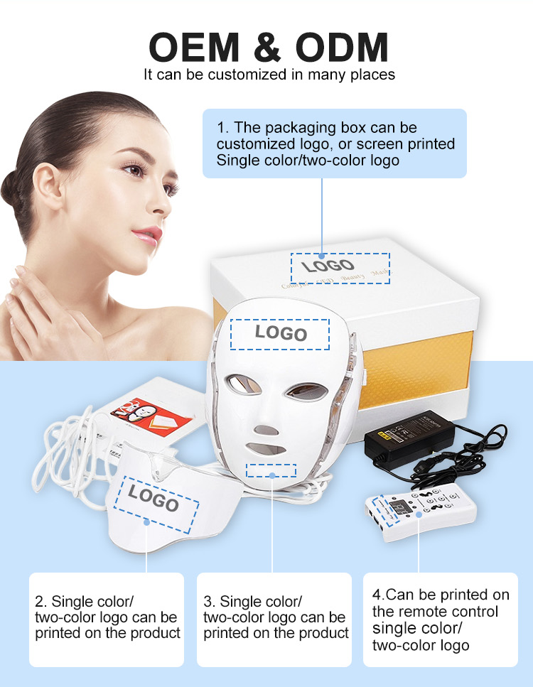 7 color led face mask price