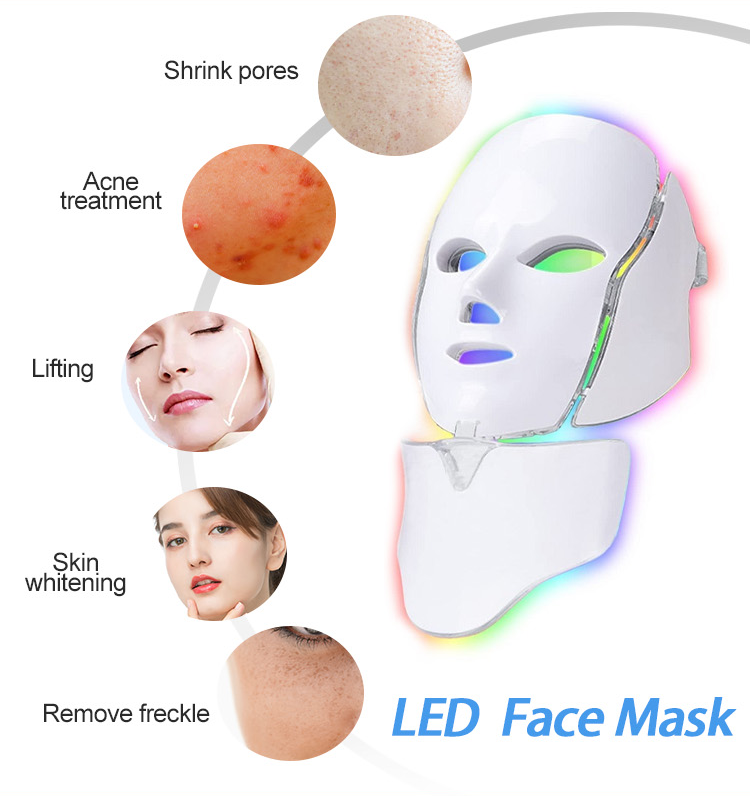 7 color led face mask price