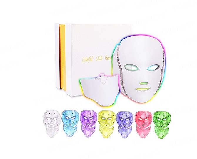7 color led face mask