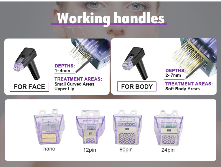 RF Fractional microneedling device